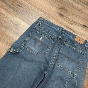 vintage baggy polo distressed carpenter denim jeans